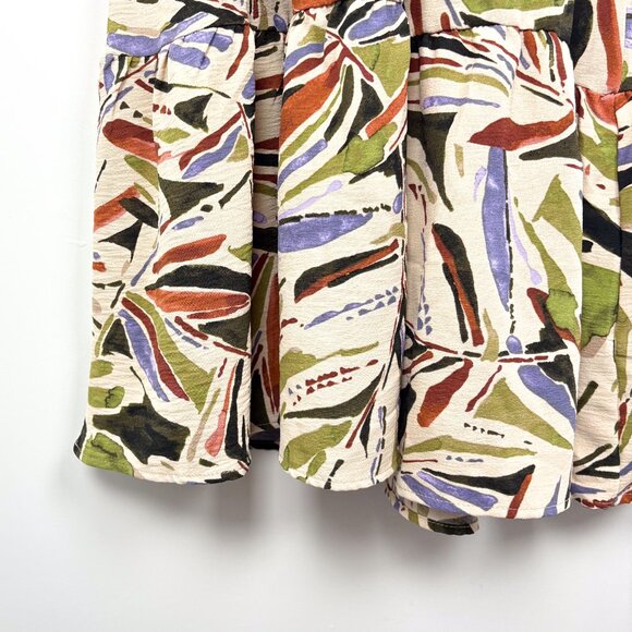 Monteau Organic Pattern Tiered Maxi Sundress Size Small - Picture 3 of 5